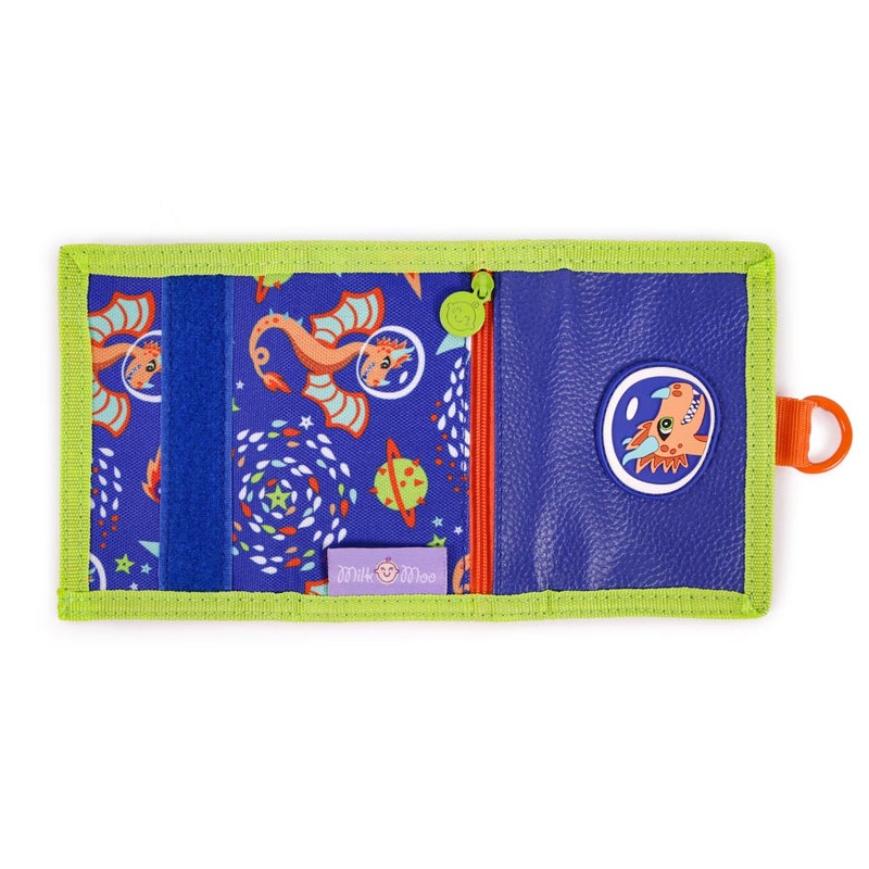 Milk & Moo Kids Wallet and Coin Purse Combo, Ponix Character, Zippered Pockets, Round Coin Pouch, ID and Card Slots, Ideal for Storing Coins, Bank Notes or Small Personal Items - Image 3